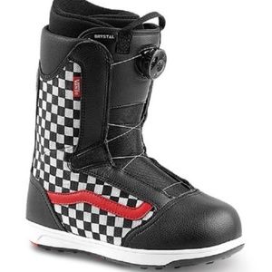 Vans Kids Checkerboard Snowboard Boots Size 5